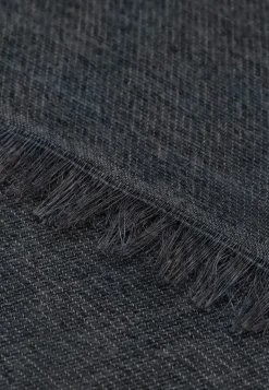 Sjaal met all-over print en franjes