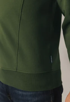 Sweatshirt met halve rits en fancy details
