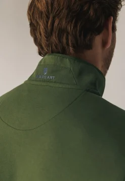 Sweatshirt met halve rits en fancy details