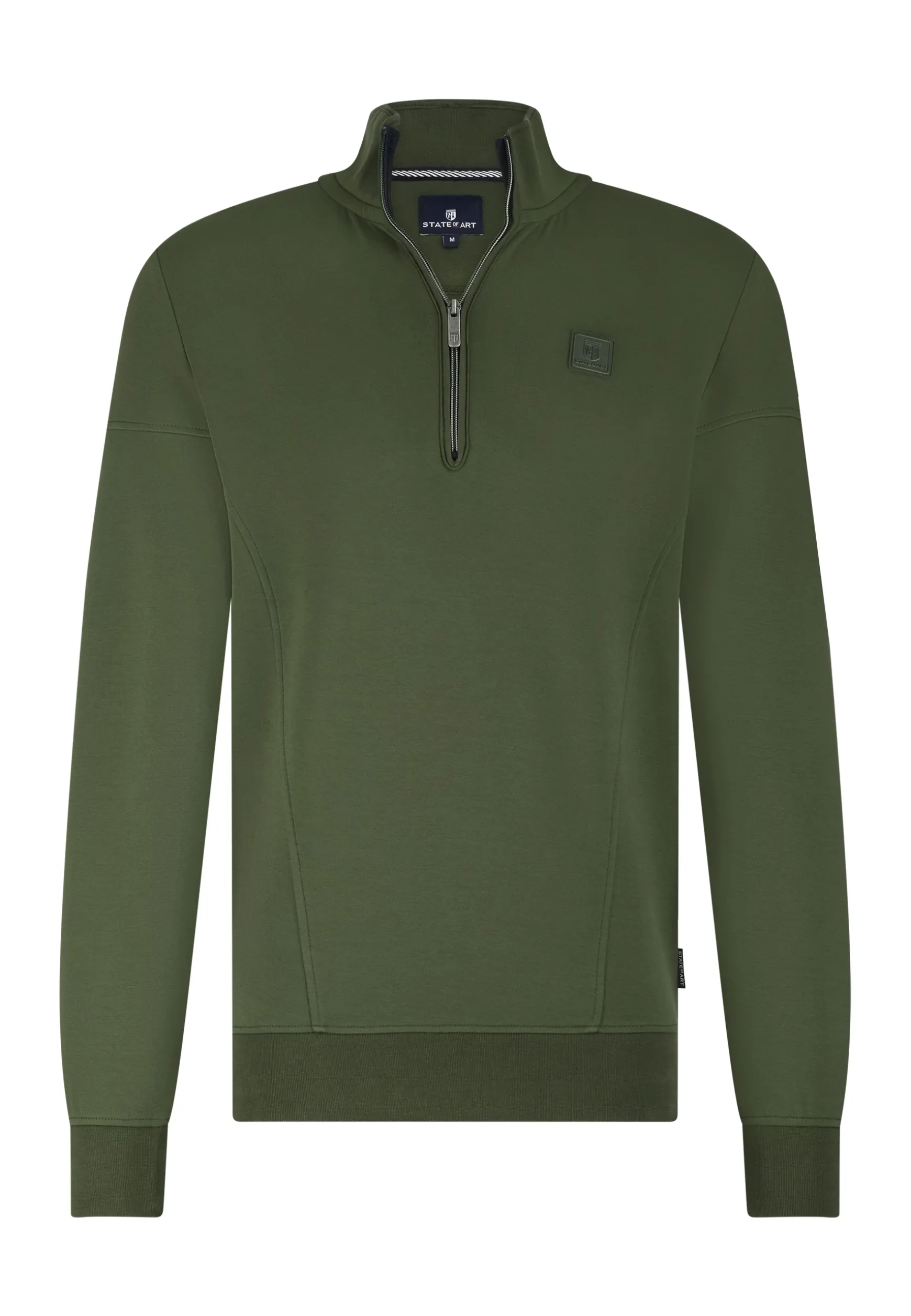 Sweatshirt met halve rits en fancy details
