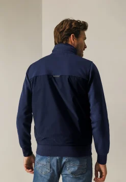 Sweatvest met nylon details