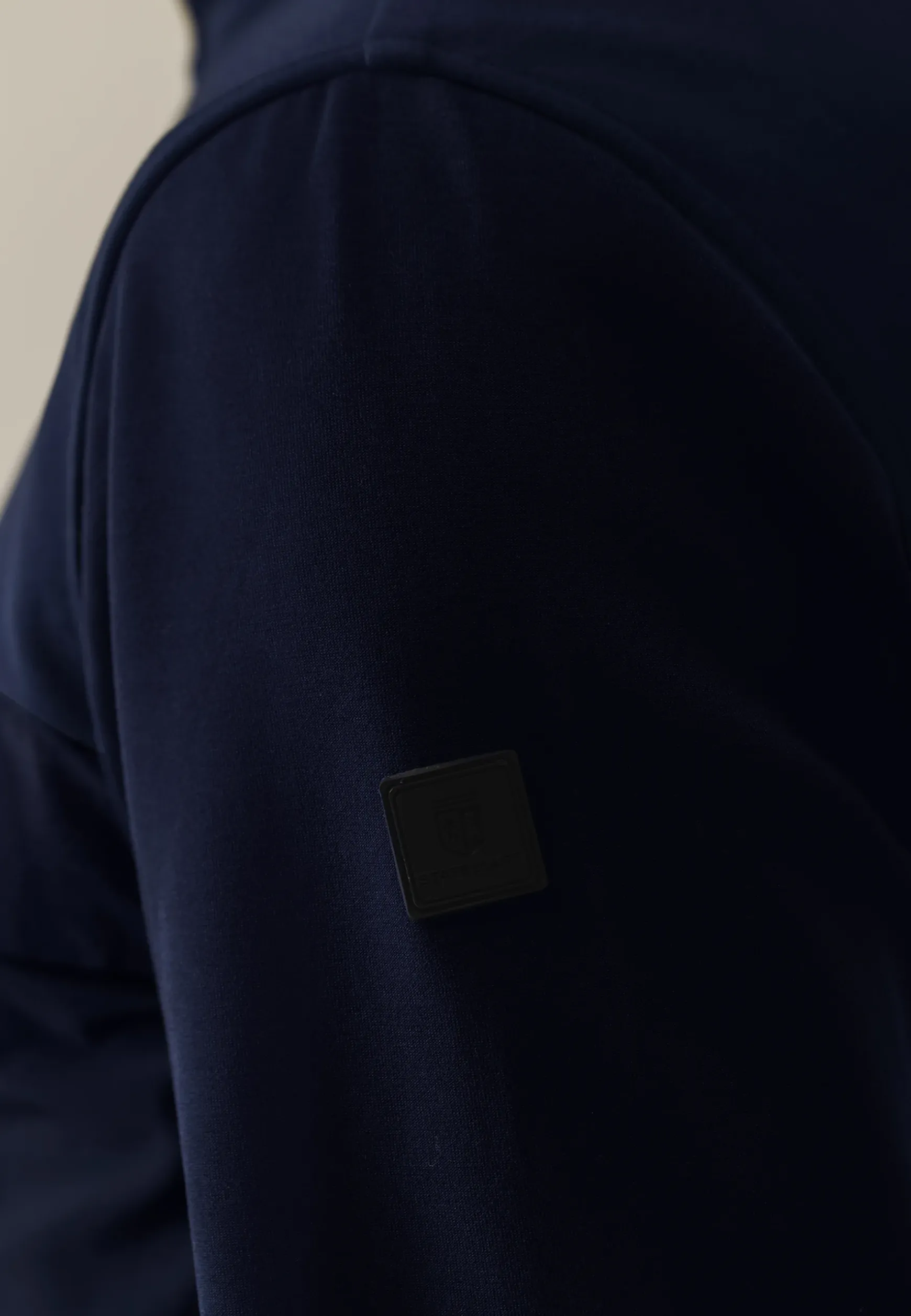 Sweatvest met nylon details