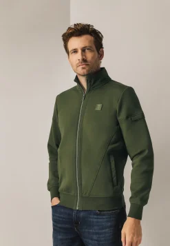 Sweatvest van een katoenmix