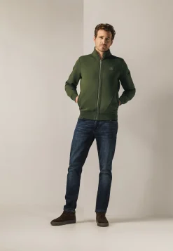 Sweatvest van een katoenmix