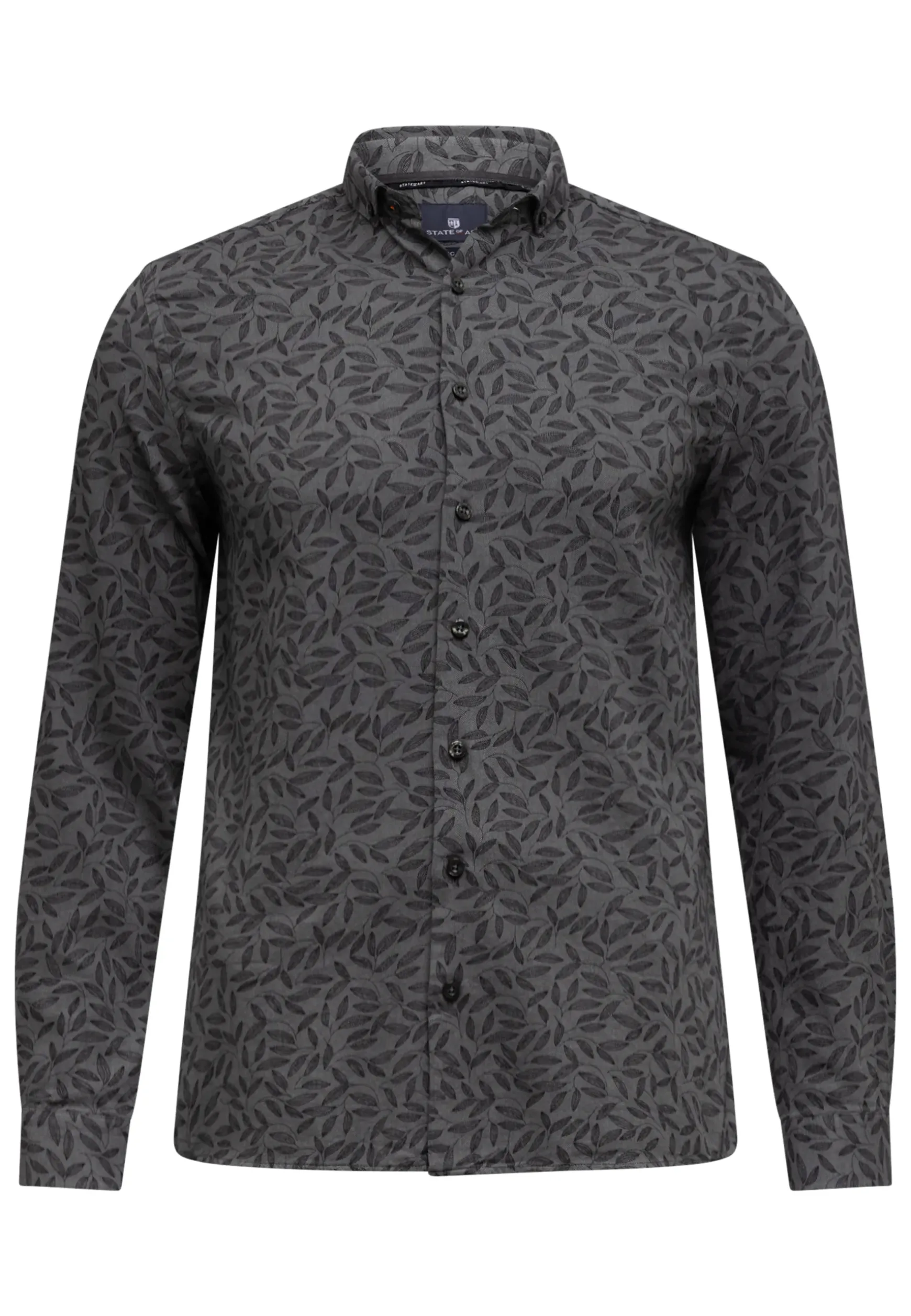 Twill overhemd met botanische print