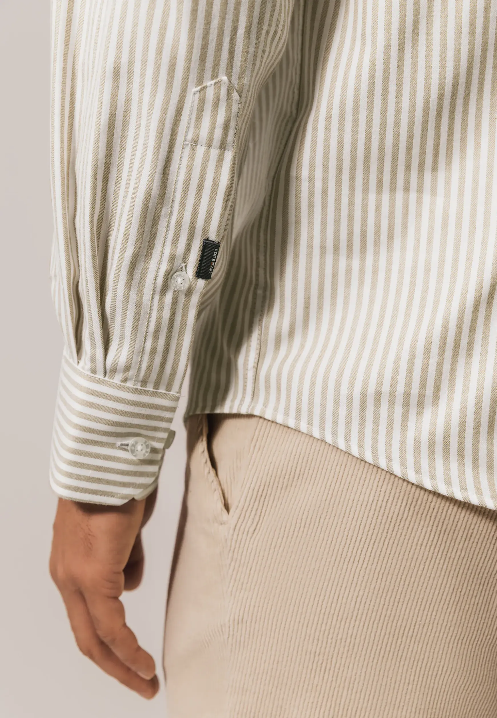 Twill overhemd met streepdessin