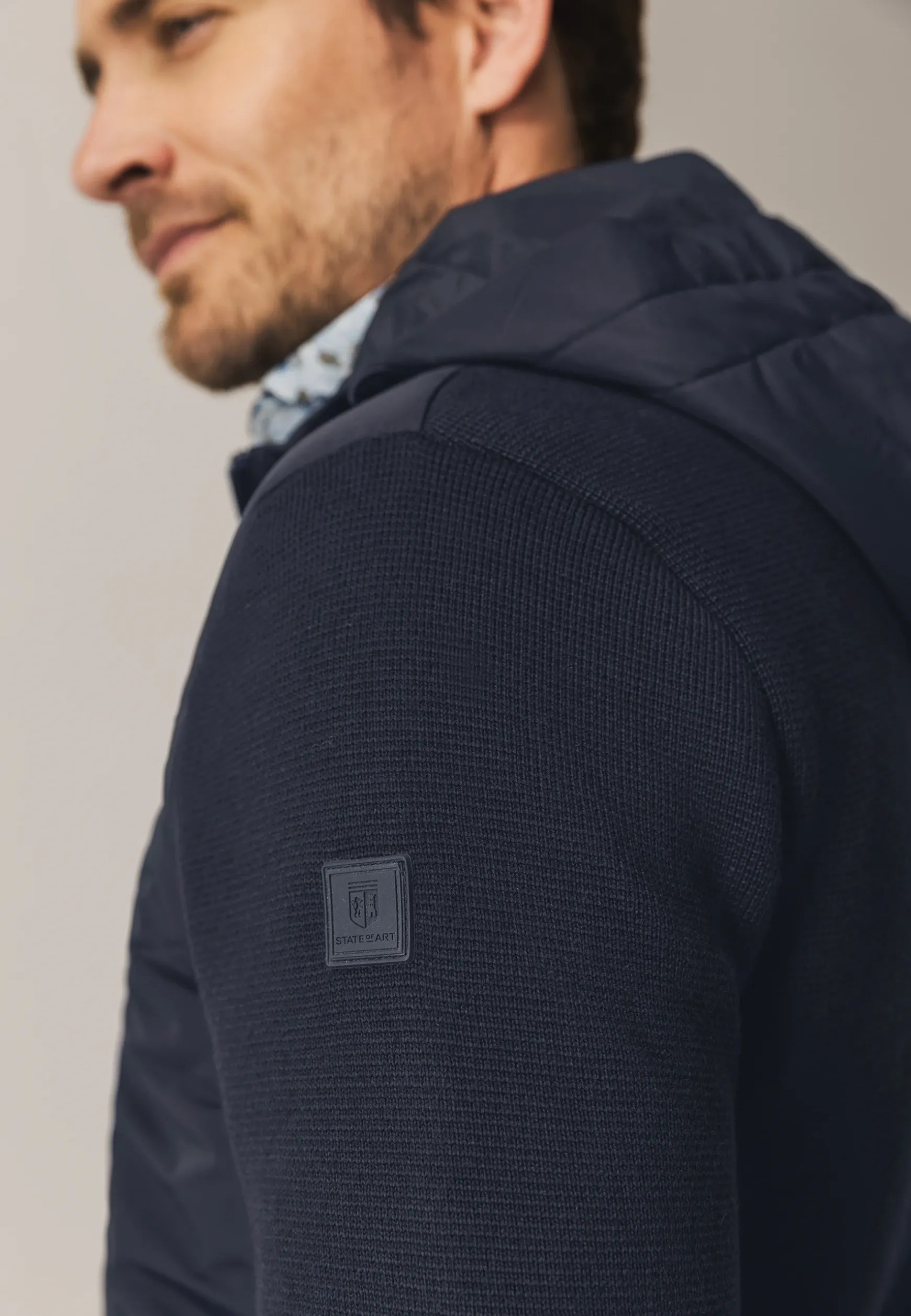 Vest met nylon voorkant