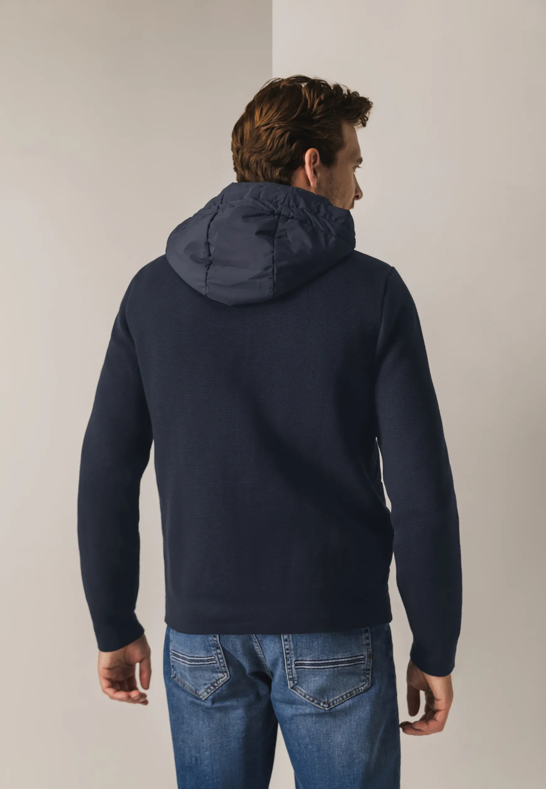Vest met nylon voorkant