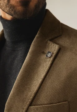 Volledig gevoerde babycord blazer