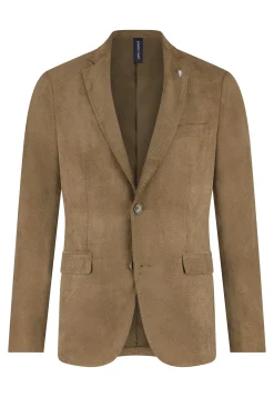 Volledig gevoerde babycord blazer