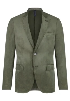 Volledig gevoerde babycord blazer