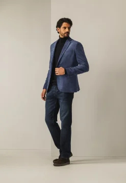 Volledig gevoerde babycord blazer