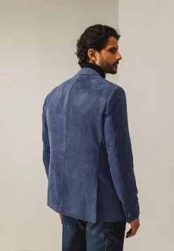 Volledig gevoerde babycord blazer