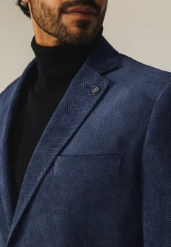 Volledig gevoerde babycord blazer